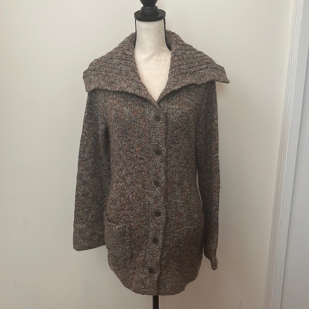 The Limited Long Belted Shawl Collar Cardigan Sweater